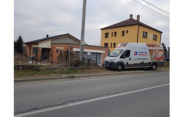 Izolace stropu novostavby rodinného domu v Háji ve Slezsku